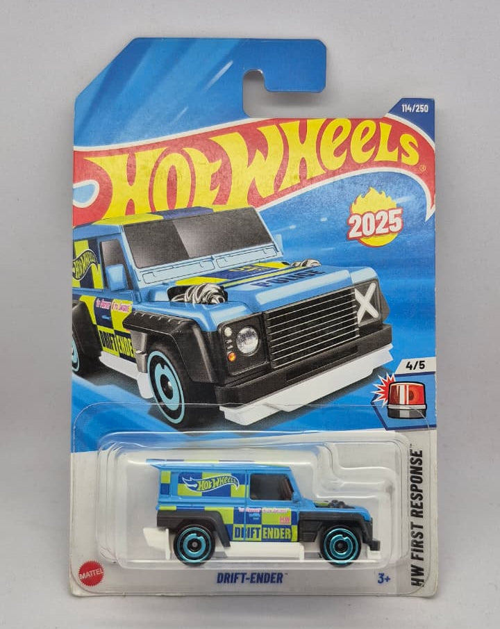 Hot Wheels toy car in packaging on a gray background
