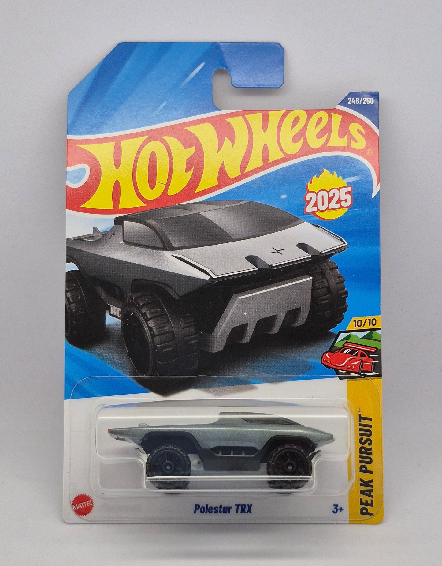 Hot Wheels toy car packaging on a white background