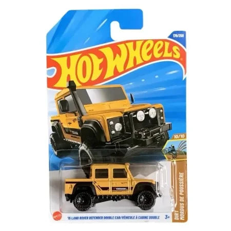 HOT WHEELS - '15 LAND ROVER DEFENDER DOUBLE CAB/VEHICULE A CABINE DOUBLE - YELLOW