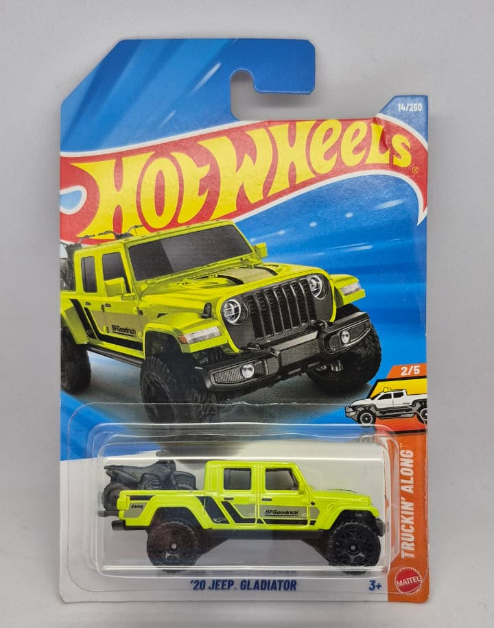 Hot Wheels toy car in packaging with a gray background