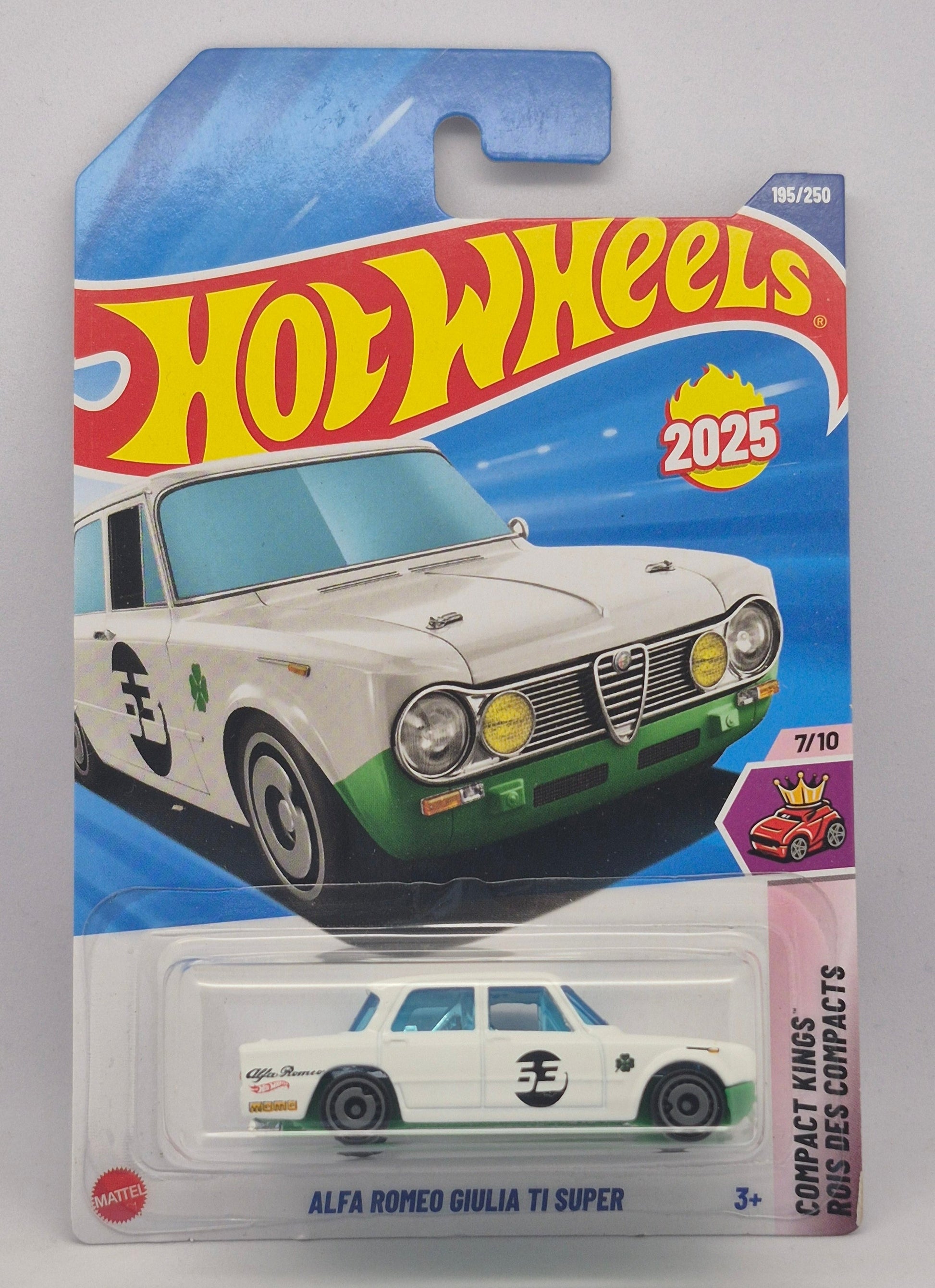 Hot Wheels toy car in packaging on a gray background
