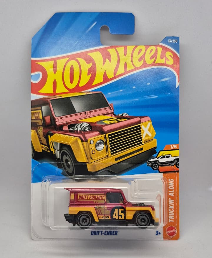 Hot Wheels toy car in packaging on a gray background