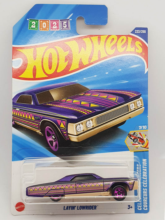 Hot Wheels car in packaging with colorful design