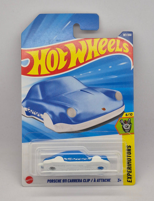 Hot Wheels toy car in packaging on a gray background